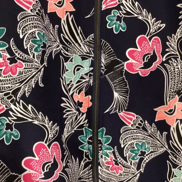 Banana Republic Front Zip Floral Women’s Jacket Size XL - Picture 4 of 13